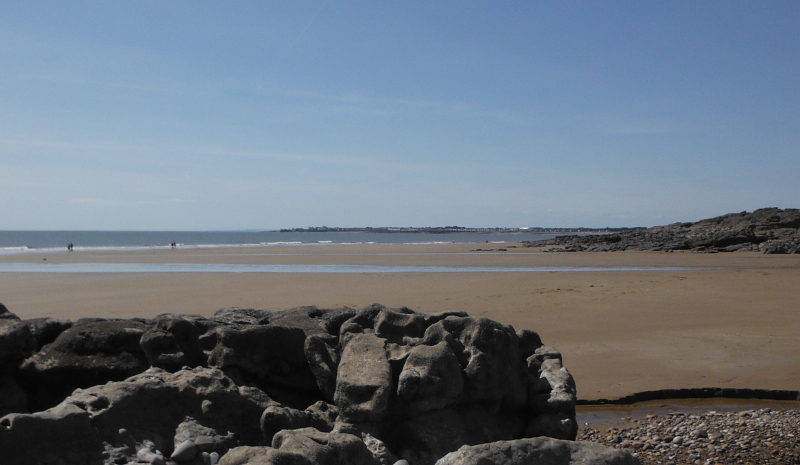  looking back along the beach 