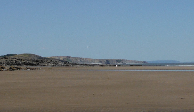  the sandstone cliffs along the South Glamorgan coast 