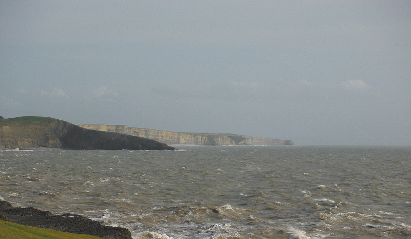  the cliffs along towards Nash Point 