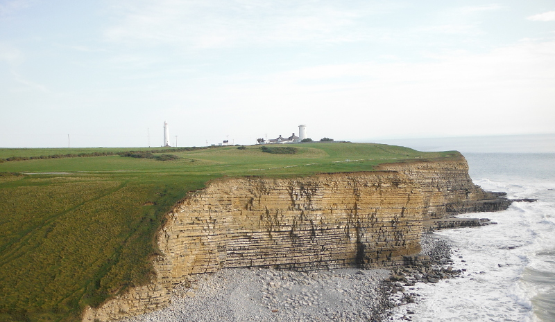  looking away across to the east and over to the Nash Point lighthouses 