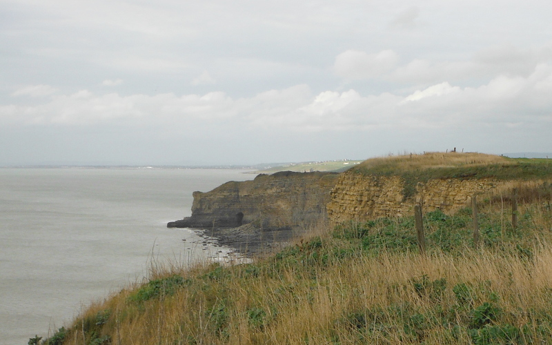  looking west along the cliffs 