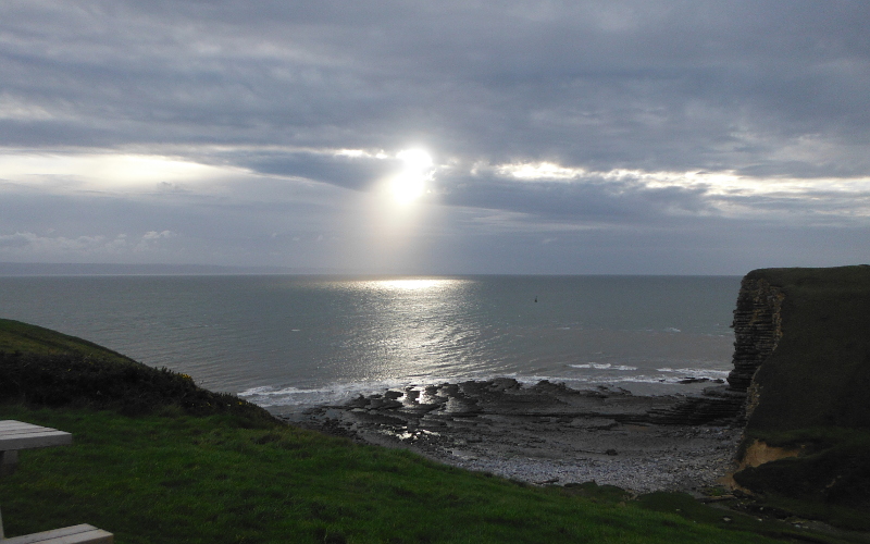  a blast of sunshine over the Bristol Channel 