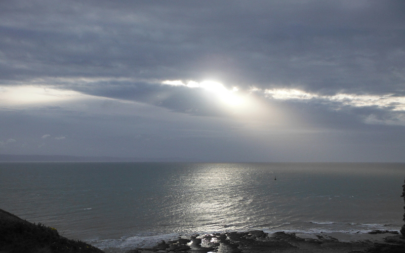  a blast of sunshine over the Bristol Channel 