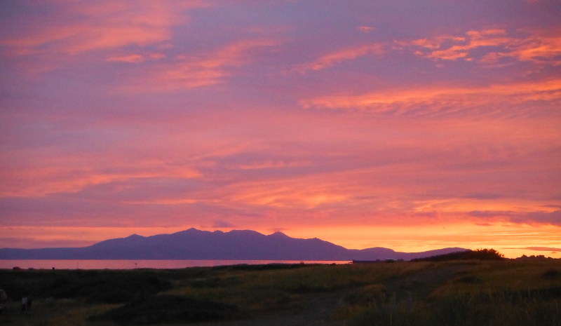  the fabulous colours over Arran  