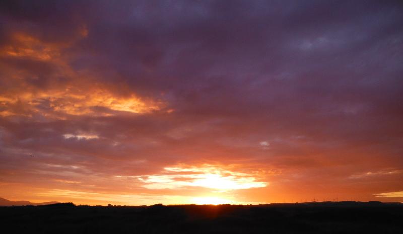  the sunset over Saltcoats  