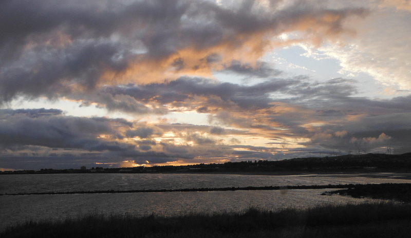  the sunset over Saltcoats  