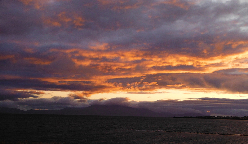  the sunset over Arran  