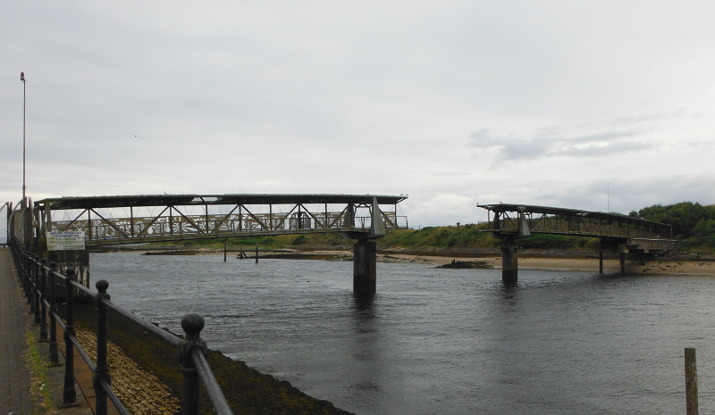  the remains of the footbridge 