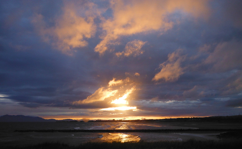  the sunset over Saltcoats  