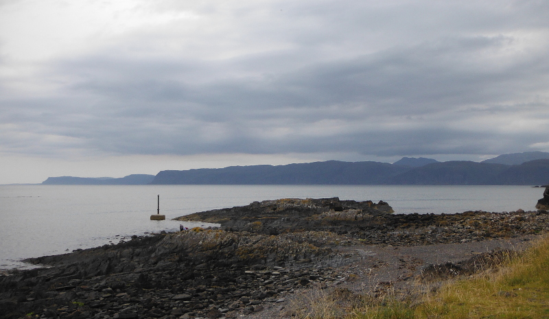  the view along the cliffs of Mull  