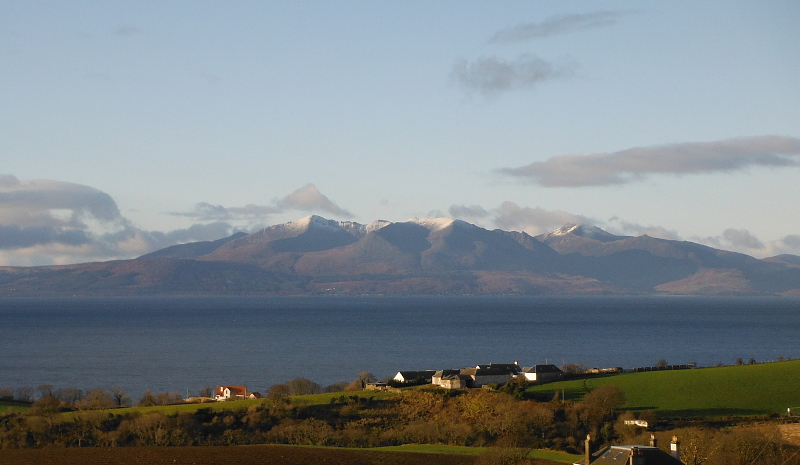  the view across to Arran  