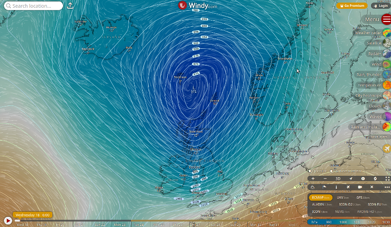  the low pressure  