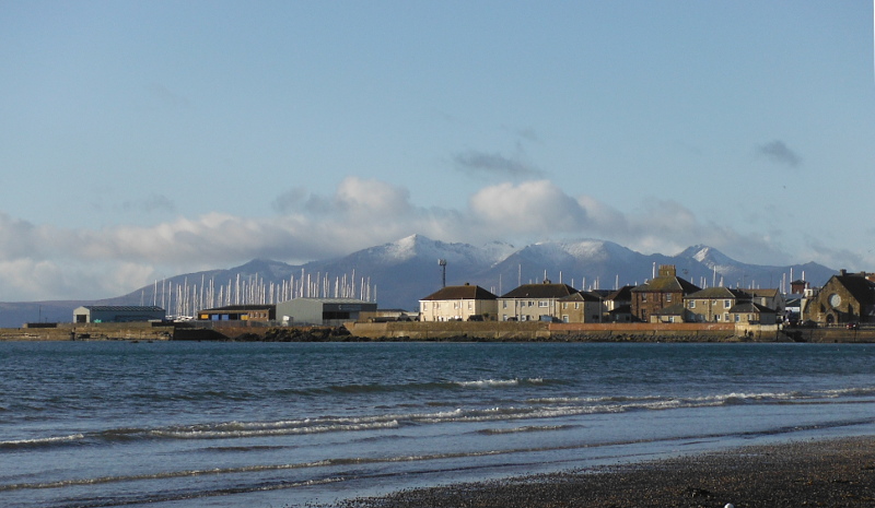  Arran from Ardrossan south beach  