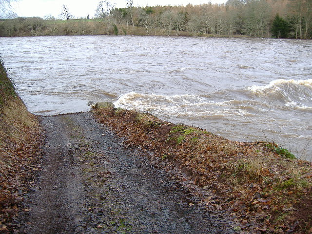 photograph looking down the road